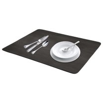 REGALWOVEN Large Diatomaceous Stone Dish Drying Mat, Pattern Colorful Dish Drying Mats for Kitchen Counter, Dishes, and Utensils Dark Gray 15.7*11.8 inch