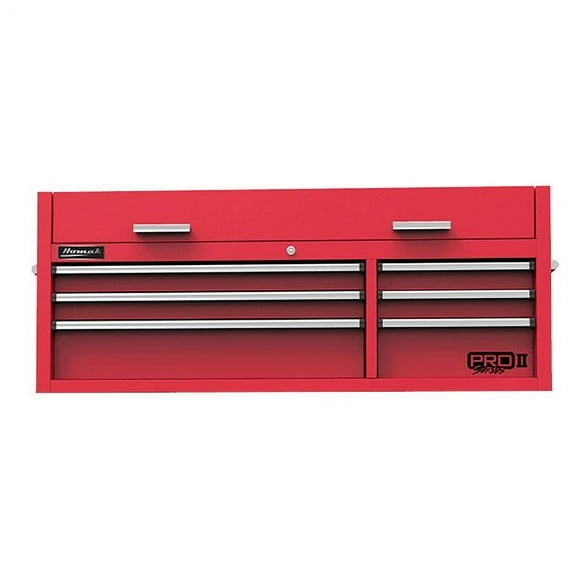 Homak RD02054602 54 in. Pro 2 6-Drawer Top Chest (Red)
