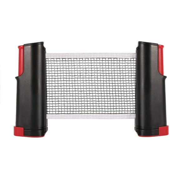 Mesa de tenis de mesa ANGGREK Soporte de Ping pong Herramienta de red retráctil Negro y rojo