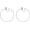6CM Clip-ons, variant on White Gold Color Big Circle Clip on Hoop Earrings Women Fashion Statement Cuff Earrings Charm Ear Clip