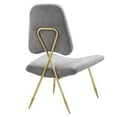 thumbnail image 3 of Modway Ponder Performance Velvet Lounge Chair in Gray, 3 of 3