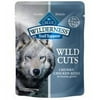 Blue Buffalo Wilderness Trail Toppers Wild Cuts High Protein Grain Free, Natural Wet Dog Food, Chunky Chicken Bites in Hearty Gravy 3-oz pouch (pack of 24)
