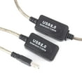 thumbnail image 2 of TOPINCN Rallonge Amplificateur, Câble d'Extension, 15m USB 2.0 Type A Mâle à Femelle Rallonge Cordon Noir, 2 of 8