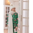 thumbnail image 4 of Ekouaer Christmas Pajamas for Women Set Winter Sleepwear 100% Cotton Pjs Funny Holiday Nightwear Long Lounge Sets, 4 of 5