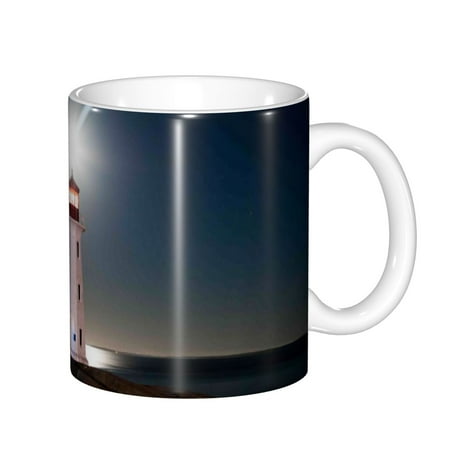 

Yiaed Peggy s Cove Lighthouse Print Ceramics Coffee Large Handle Design Extra Large Tea and Coffee Cup for Office and Home Mugs