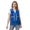 thumbnail image 4 of TOPTIE Adult Mesh Vest Zipper Supermarket Team Volunteer Multi-pocket Uniform Vest, 4 of 7