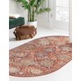 thumbnail image 3 of Rugs.com Lola Collection Rug – 4' x 6' Oval Brick Red Medium Rug Perfect For Living Rooms, Large Dining Rooms, Open Floorplans, 3 of 9