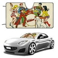 thumbnail image 1 of Los Archies Parasol para Parabrisas Delantero Protector Plegable, Visera Solar para Auto Bloquea Rayos UV Mantiene tu Vehículo Fresco140cm*76cm, 1 of 6