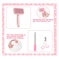thumbnail image 3 of Cepillos De Baño Para Mascotas Perros Profesional 10 Pzs Kit  Malubero ROSA, 3 of 4