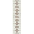 thumbnail image 2 of Well Woven Kady Beige Flat-Weave Hi-Low Pile Diamond Medallion Moroccan Tribal Runner Rug 3x10 (2'7" x 9'10"), 2 of 8
