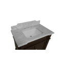 thumbnail image 2 of Elizabeth 36" Bathroom Vanity with Chocolate Cabinet and Carrara Marble Top, 2 of 6