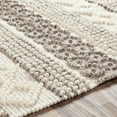 thumbnail image 4 of Surya Neutrals FLS-2301 60 x 90" Rectangle Wool Area Rug in Cream/Charcoal, 4 of 7
