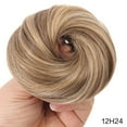 thumbnail image 2 of FSTDelivery Messy Bun Hair Piece Human Hair Scrunchies, Messy Bun Hair Scrunchie Real Hair Bun Donut Updo Chignons Stretchy Fluffy for Women Girls, Hair Extension, 2 of 2