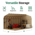 thumbnail image 6 of Little Cottage Co. 10x18 Value Gambrel Barn with 6 ft. Sidewalls, Outdoor Wood Storage Shed Do-It-Yourself Precut Kit, 6 of 13