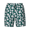 thumbnail image 4 of Lsque Mens Swim Trunks Daisies Flowers Pattern - Bathing Suit Compression Liner - Beach Swim Shorts Swimwear - (S-3XL) - Stretch Quick Dry -3X-Large, 4 of 9