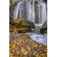 thumbnail image 2 of OBrien, Jay 23x32 Gold Ornate Wood Framed with Double Matting Museum Art Print Titled - Virginia, McLean Waterfall in Great Falls SP, 2 of 4