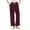 Wine, variant on Dxzfnsa Fuzzy Pants for Womens Drawstring Elastic Waist Wide Leg Pants Bottoms Warm Fleece Lounge Comfy Winter Pants