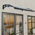 thumbnail image 3 of 40"x24" Awning for Door Entrance, Polycarbonate Window Door Canopy, Exterior Front Door Awning with Aluminum Alloy Bracket for Porch Patio Deck (Blue Board/Black Bracket), 3 of 14