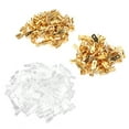 thumbnail image 2 of 50 Pairs Crimp Terminal Electric Brass Insulating Wire Cable Connector Kit Set 6.3mm Gold, 2 of 14