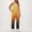 Yellow, variant on Sakmal Plus Size One Piece Jumpsuits for Women Blue Workout Sleeveless Overalls V Neck Straight Leg Gradient Long Pants with Pockets