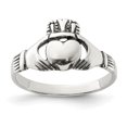 thumbnail image 1 of 925 Sterling Silver Vintage Claddagh Ring Celtic, 1 of 6