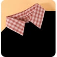 thumbnail image 3 of Camicover Cotton Plaid Fake Collar Detachable Dickey Collar Half Shirts Blouse False Collar Top for Women Girls Outfits, 3 of 8