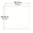 thumbnail image 2 of COMBO SET The Edge Collection 10.75" & 7.75" Square Clear With Gold Rim Plastic Dinnerware:20CT, 2 of 5