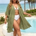 thumbnail image 4 of Women's Swimwear Cover Ups Beach Bikini Swimsuit Kimono Cardigan Cover Up Long Flowy Beachwear, 4 of 7