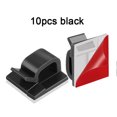 thumbnail image 1 of 10/50PCS Cable Organizer Clips Cable Management Wire Manager Cord Holder USB Charging Data Line Bobbin Winder Wall Mounted Hook 10PCS-Black, 1 of 6
