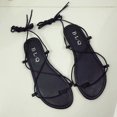 thumbnail image 4 of Flat Sandals Fashionable Cross Strap Beach Sandals for Women, 4 of 10