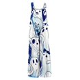 thumbnail image 4 of Halloween Jumpsuits for Women Ghost Candy Halter Backless Horror Overalls Witch Hat Pumpkin Sleeveless Funny Rompers, XL, 4 of 5