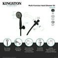 thumbnail image 4 of Kingston Brass KX2520SD Shower Scape Multi-Function Hand Shower Kit, Matte Black, 4 of 5