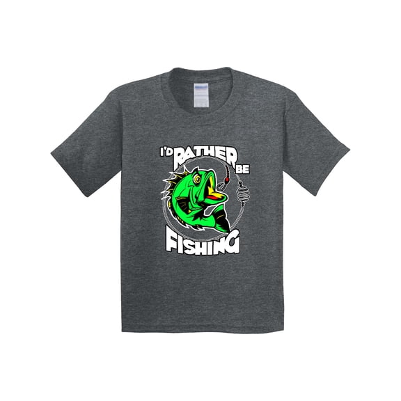 Inktastic I'd Rather Be Fishing Youth T-Shirt