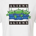 thumbnail image 3 of Toy Story 4 - Type Block Aliens - Juniors Cropped Cotton Blend T-Shirt, 3 of 5