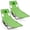 Green, variant on Gymax 2PCS Tanning ChairFolding Beach Lounge Chair w/5-Position Adjustable Backrest Pink