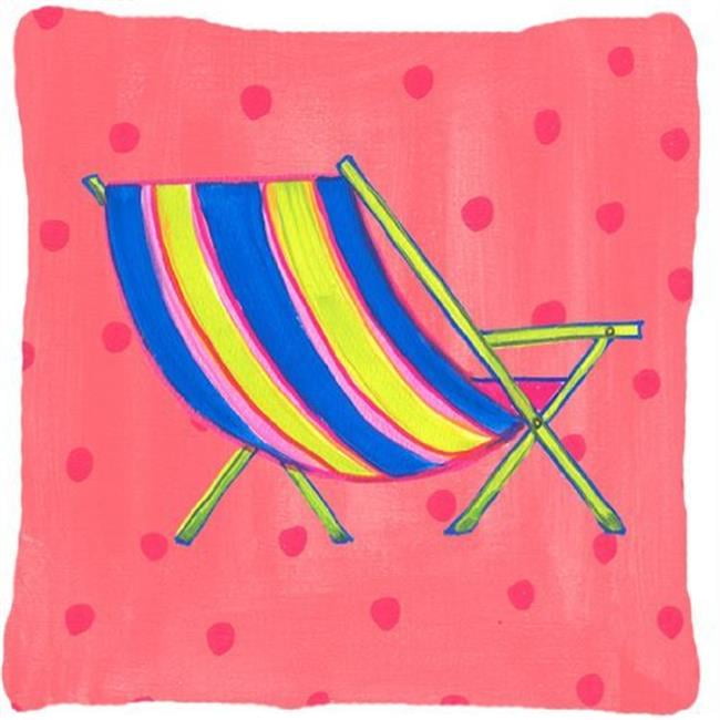 Carolines Treasures LD6139PW1414 14 x 14 in. Beach Chair Decorative