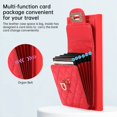 thumbnail image 6 of K-Lion for Samsung Galaxy S22 Ultra Wallet Case with Card Holder, PU Leather Shockproof Crossbody Case with Metal Snap Adjustable Strap Lanyard Compatible with Samsung Galaxy S22 Ultra,Red, 6 of 7