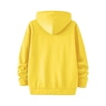 thumbnail image 4 of Sewkxo Men's Graphic Zip Up Hoodies Streetwear Jacket Letter Print Long Sleeve Sweatshirt with Pocket,Yellow L, 4 of 4