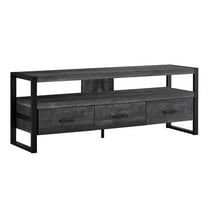 Monarch Specialties Tv Stand, 60 Inch, Console, Living Room, Bedroom, Black Laminate