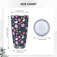 thumbnail image 4 of KLL Floral Rabbit Print 40oz Stainless Steel Insulated Car Cup with Spillproof Lid - Keep Your Drink Hot or Cold on the Go-Straw Two-piece Set, 4 of 8
