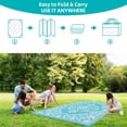 thumbnail image 3 of Findosom 9'x12' Boho Mandala Outdoor Rug Patio Rug Large Reversible Plastic Straw Rug RV Outdoor Mat Waterproof Foldable Portable Camping Mat for RV,Patio,Backyard,Deck,Picnic,Beach, 3 of 9