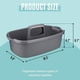 thumbnail image 4 of Cesta de Almacenamiento de PláStico Cajita de Ducha PortáTil Cesta Organizadora de Asas con Asa para BañO, Dormitorio, Cocina Gris Oscuro, 4 of 5
