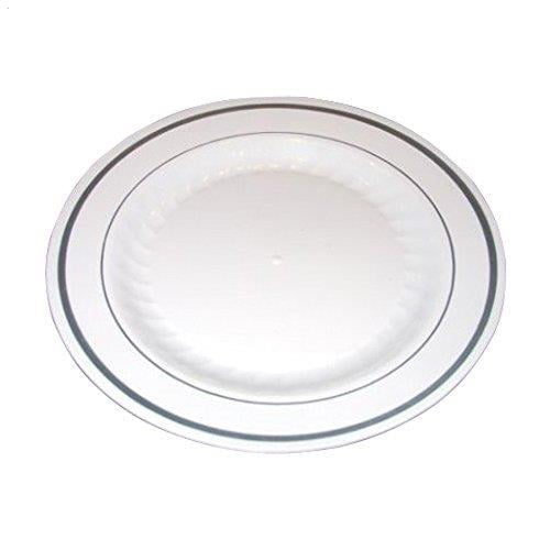 Masterpiece Premium Quality Heavyweight Plastic Plates 25 Dinner