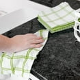 thumbnail image 4 of T-fal Coordinating Flat Waffle Weave Dish Cloth Set - 100% Pure Cotton - 8-Pack - 12 in. x 13 in. - Green, 4 of 5