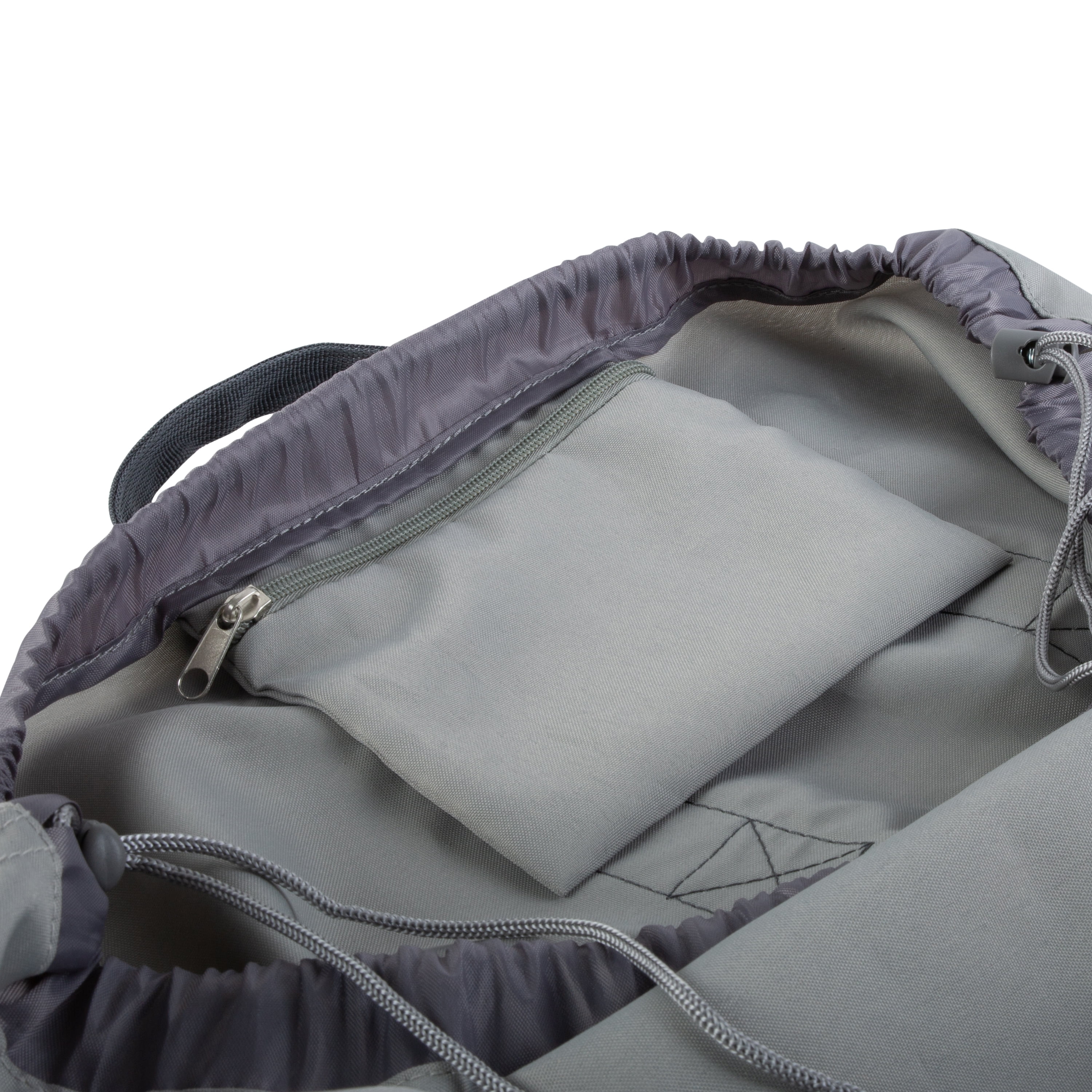 Simplify Backpack Laundry Bag with Mesh Pocket in Grey, 13.3