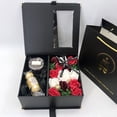 thumbnail image 2 of thinsony Fake Flower Box Jewelry Gift Box Decoration Empty Container Organizer for Festival Gift, Type 1, 2 of 7