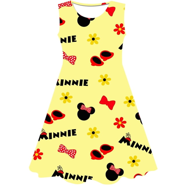 Niñas Mickey Minnie dibujos animados ratón princesa vestido niños disfraz 3D Mickey Fancy 1-10 años fiesta de cumpleaños vestido niño ropa 202310T Gao Jinjia LED