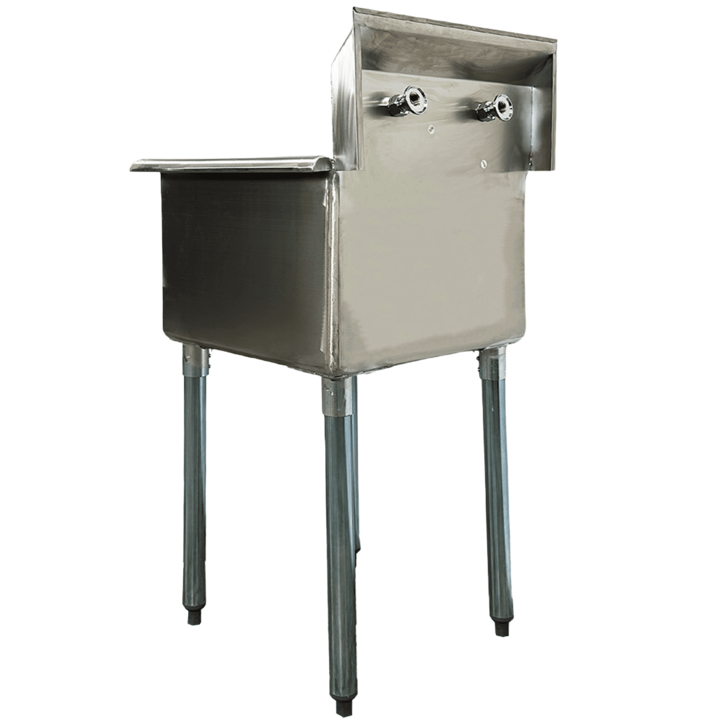 21 in. x 21 in. Stainless Steel 1-Compartment Utility Sink, NSF Sink with Faucet, Heavy Duty Sink