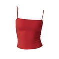 thumbnail image 4 of Tank Tops for Women, Skinny Solid Color Adjustable Spaghetti Strap Trendy Camisole, 4 of 4