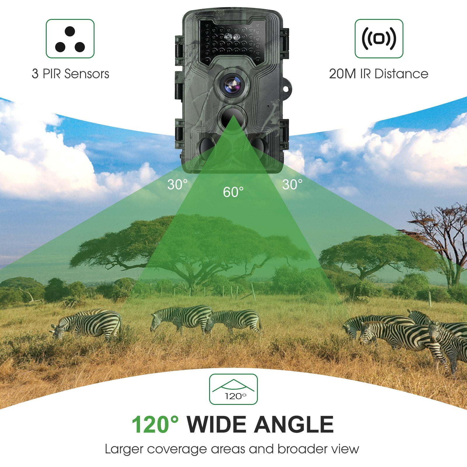 36MP 1080P Night Vision Waterproof Infrared Game Camera